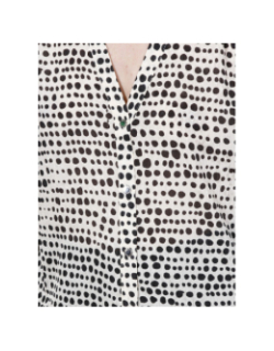 Chemisier à pois dota blanc femme - Morgan