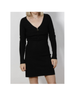 Robe pull menza noir femme - Morgan