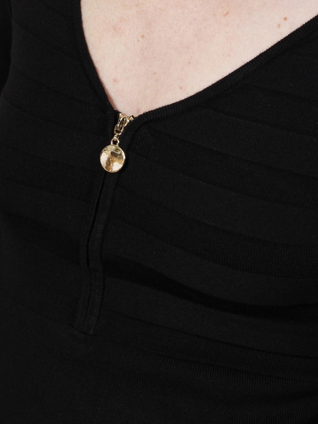 Robe pull menza noir femme - Morgan