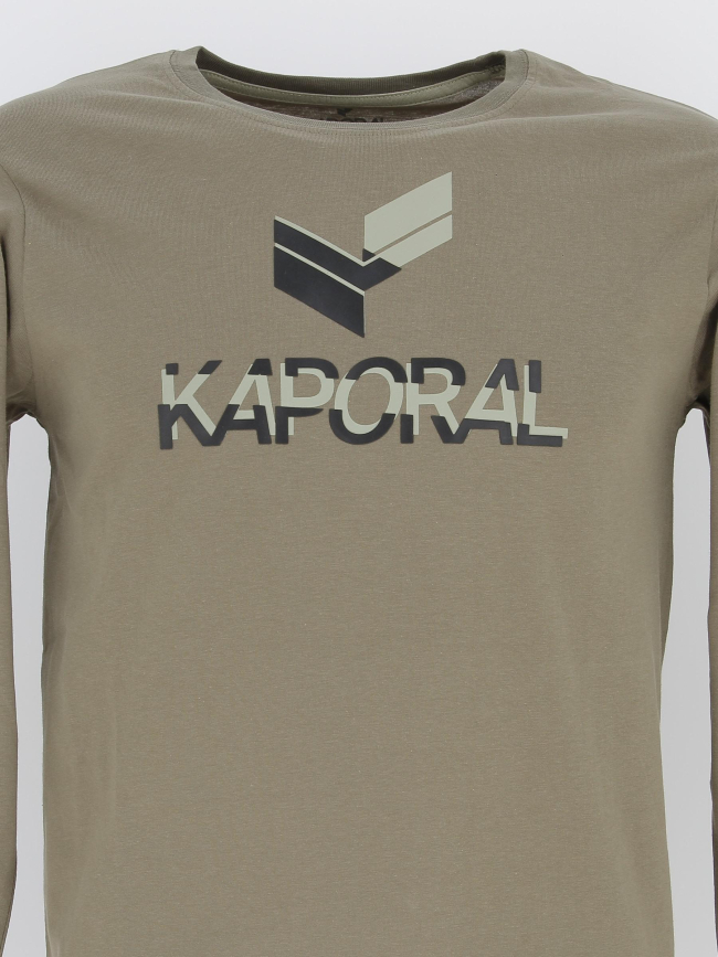 T-shirt manche longue kaki garçon - Kaporal
