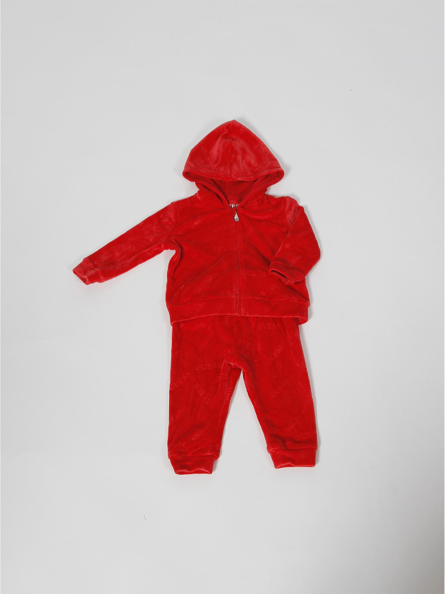 Ensemble 3 pièces body survêtement rouge enfant - Guess