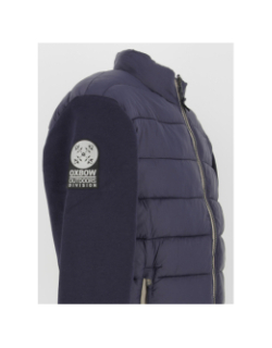 Veste hybride bi-matière bleu marine homme - Oxbow