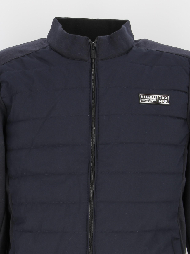 Veste bi-matière sunoco bleu marine homme - Deeluxe