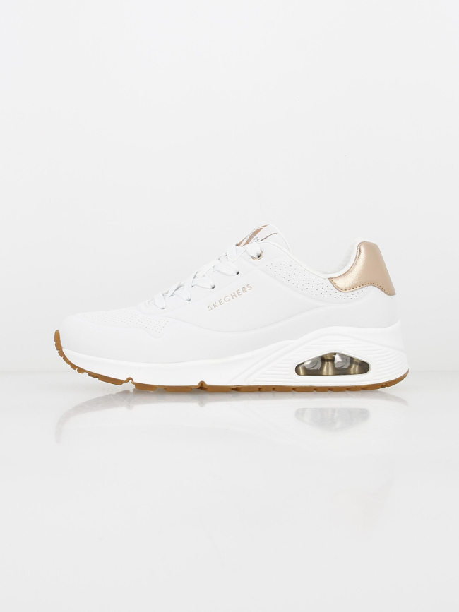 Baskets uno golden air blanc femme - Skechers