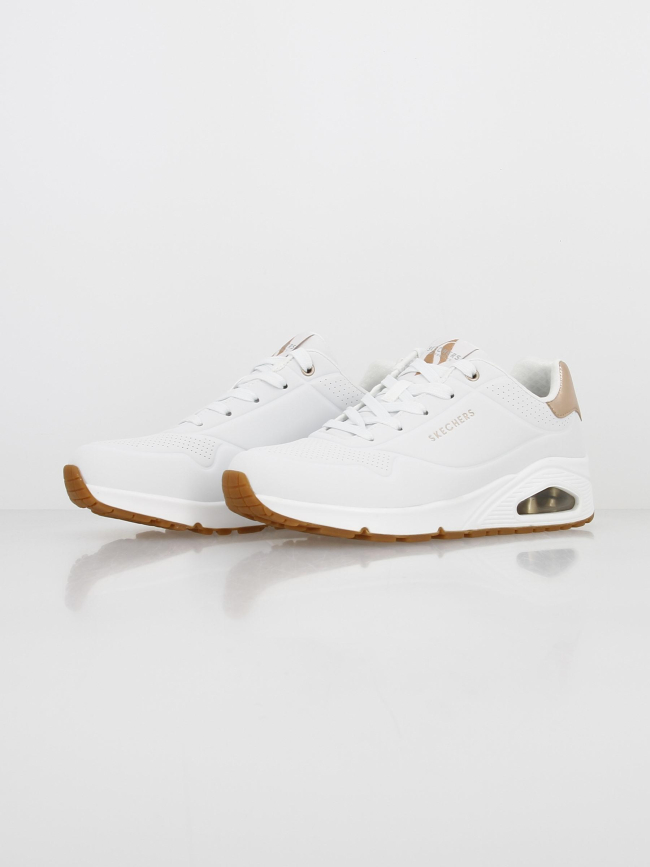 Baskets uno golden air blanc femme - Skechers