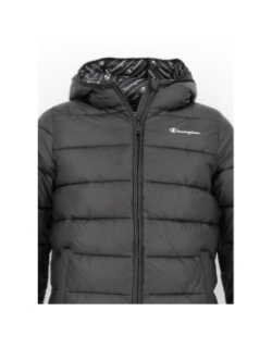 Doudoune à capuche uni noir enfant - Champion