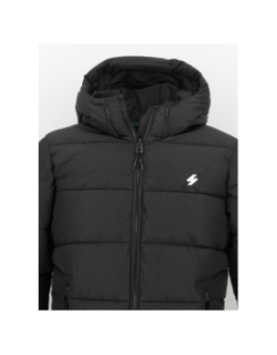 Doudoune hooded sports noir homme - Superdry