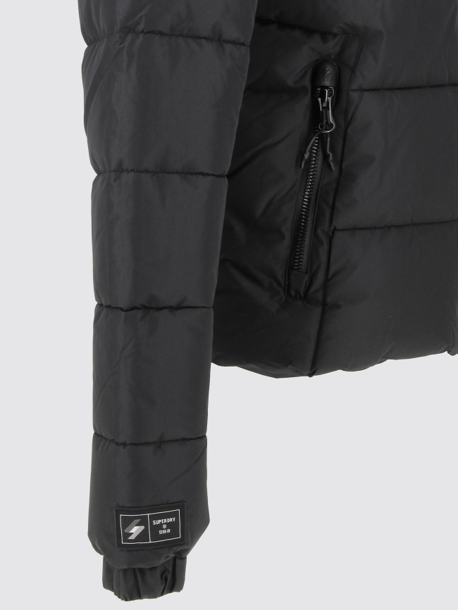 Doudoune hooded sports noir homme - Superdry