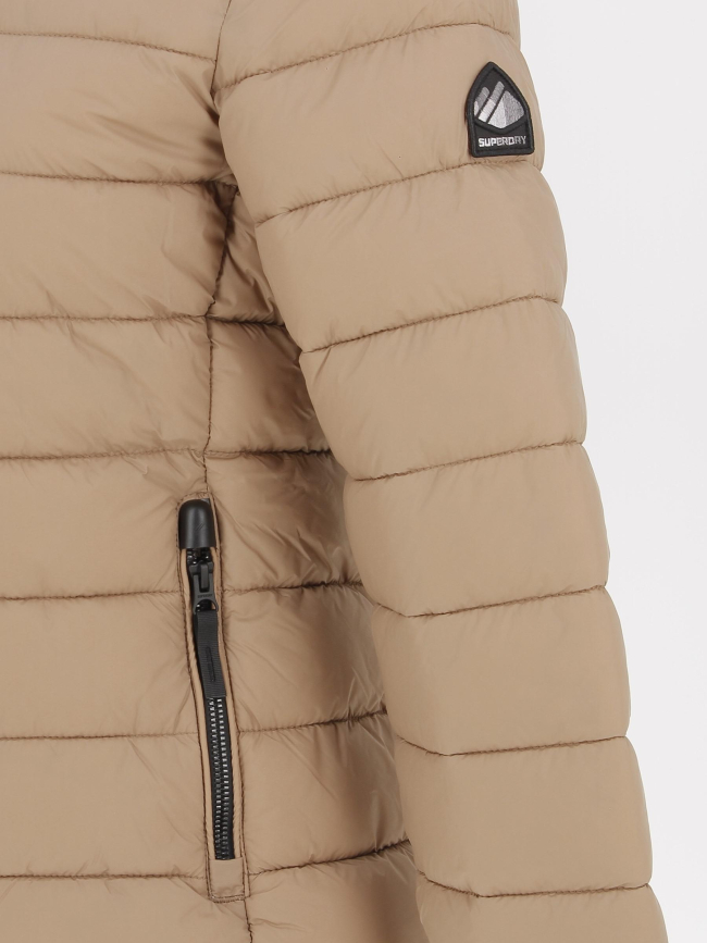 Doudoune classic fuji marron femme - Superdry