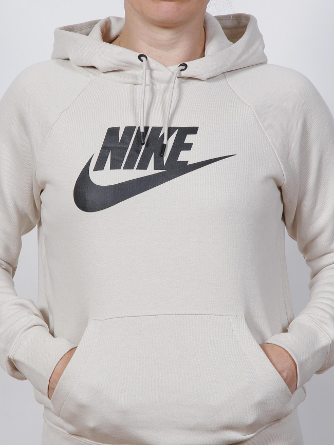 Sweat à capuche essential beige femme - Nike