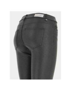 Pantalon skinny hush 30 enduit noir femme - Only