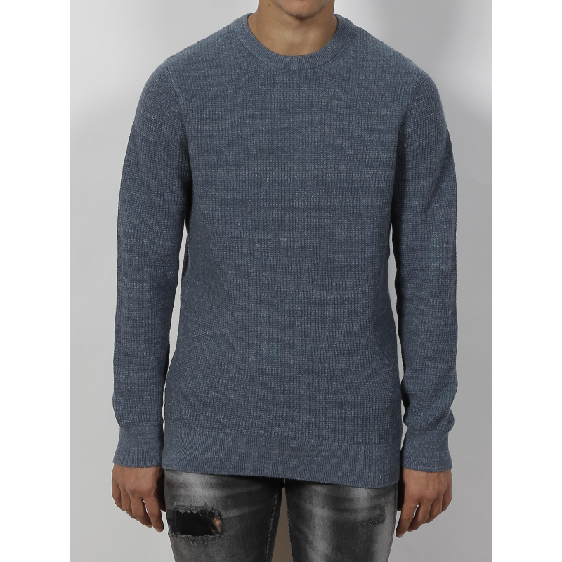 Pull Homme Glenmuir En Laine D'Agneau Lavable - Logo Sur Manche, Coupe Classique, Taille S (Bleu)