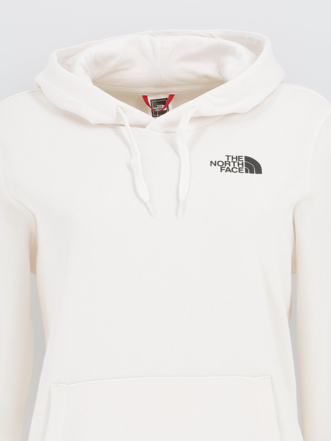 Sweat à capuche simple dome écru femme - The North Face