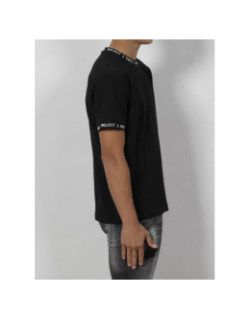 T-shirt col imprimé noir homme - Project X Paris