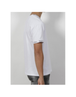 T-shirt col imprimé blanc homme - Project X Paris