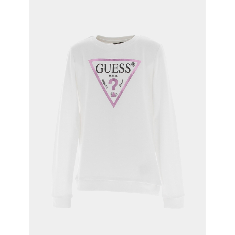 Sweat core line blanc fille - Guess