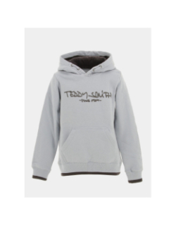 Sweat à capuche siclass bleu garçon - Teddy Smith