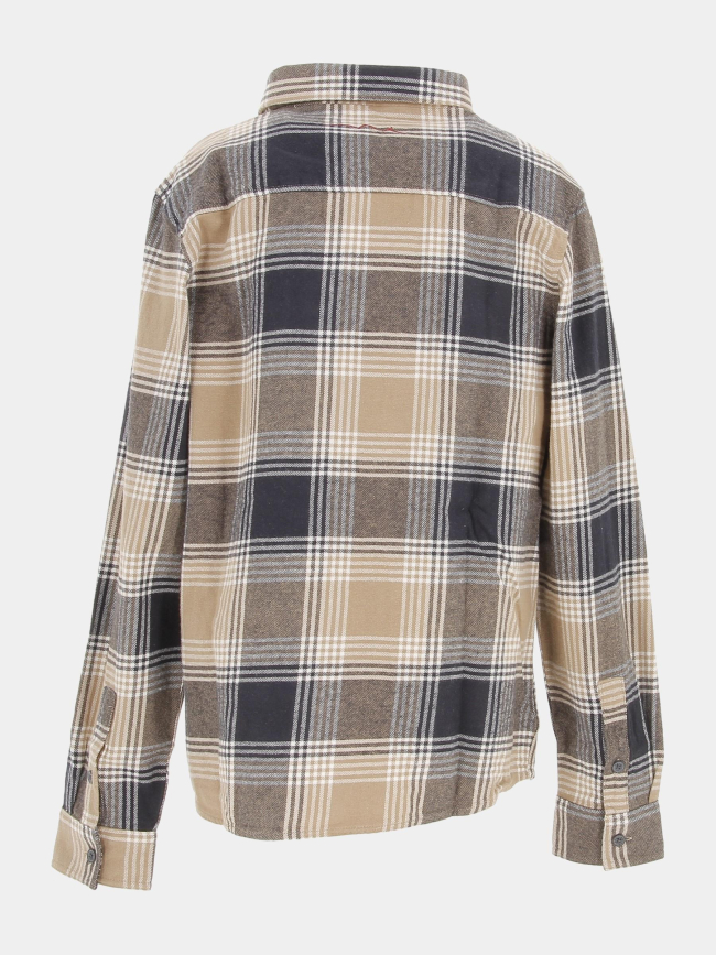 Chemise à carreaux roka beige garçon - Teddy Smith