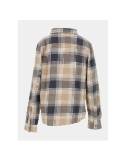 Chemise à carreaux roka beige garçon - Teddy Smith