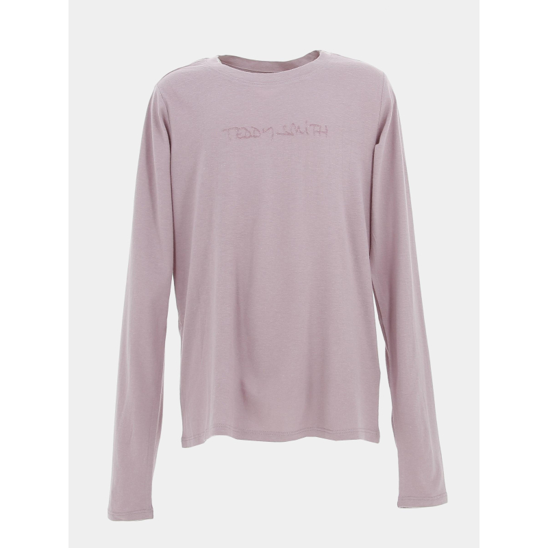 T-shirt manches longues ticia violet fille - Teddy Smith