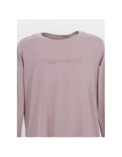 T-shirt manches longues ticia violet fille - Teddy Smith