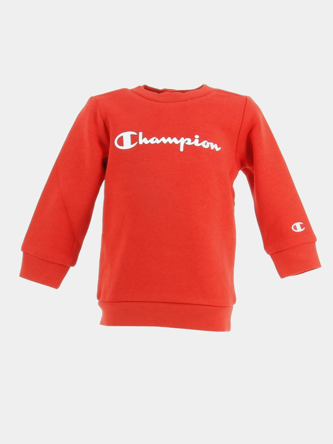 Survêtement crewneck rouge enfant - Champion