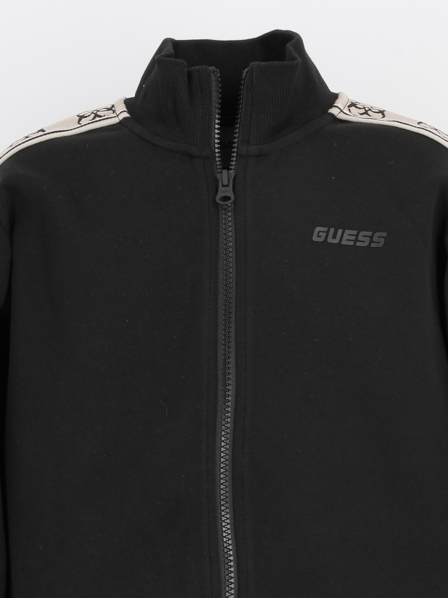 Sweat zippé active noir fille - Guess