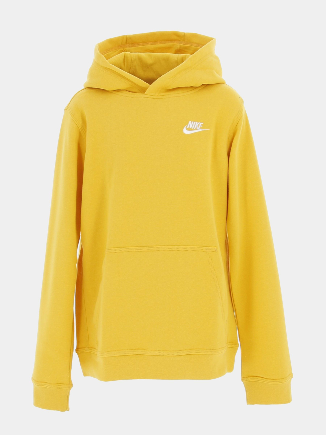 Sweat à capuche club jaune garçon - Nike