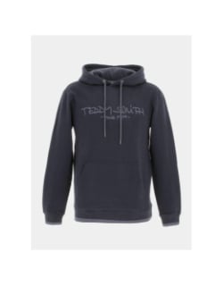 Sweat à capuche siclass bleu marine homme - Teddy Smith