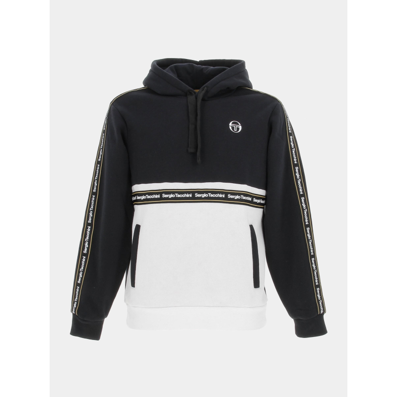 Sweat à capuche meridiano noir homme - Sergio Tacchini