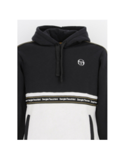 Sweat à capuche meridiano noir homme - Sergio Tacchini