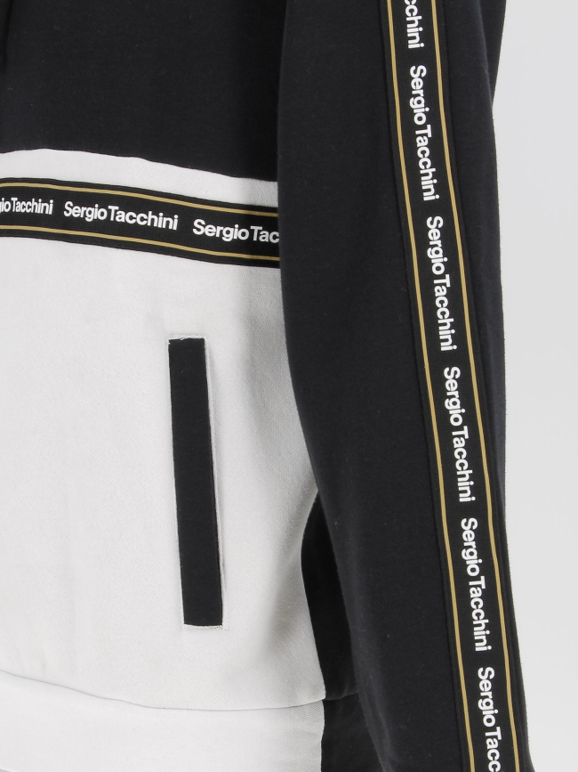 Sweat à capuche meridiano noir homme - Sergio Tacchini