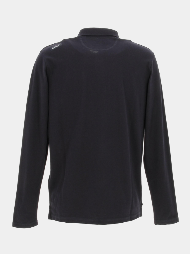 Polo manches longues essentiel bleu homme - Oxbow