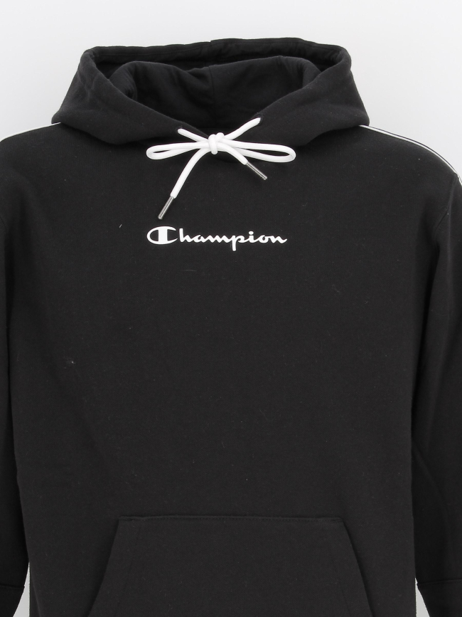 Sweat à capuche hooded logo noir homme - Champion