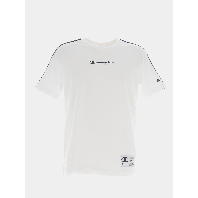 T-shirt crewneck logo blanc homme - Champion