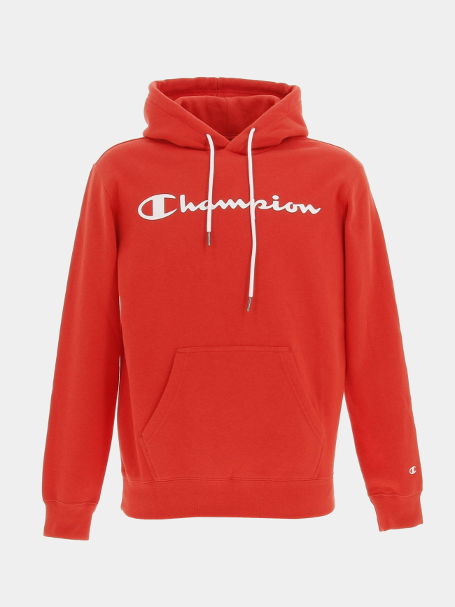 Sweat à capuche hooded rouge homme - Champion | wimod