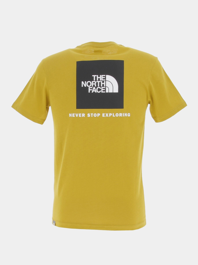 T-shirt redbox jaune moutarde homme - The North Face