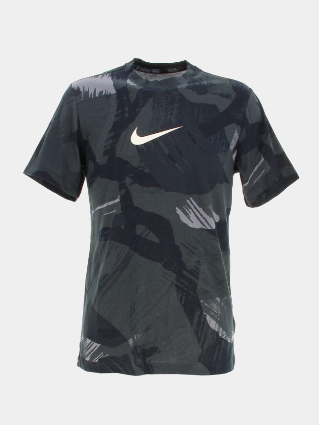 T-shirt de sport camouflage noir homme - Nike