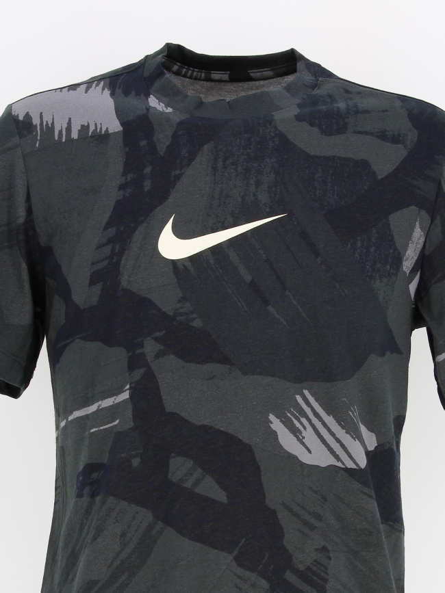 T-shirt de sport camouflage noir homme - Nike