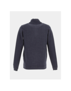 Pull marty col zippé bleu marine homme - Teddy Smith
