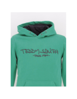Sweat à capuche siclass vert enfant - Teddy Smith