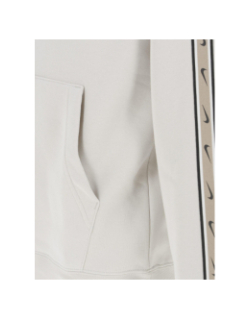 Sweat à capuche repeat blanc homme - Nike