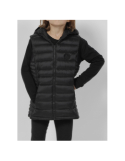 Doudoune sans manches terry noir fille - Teddy Smith