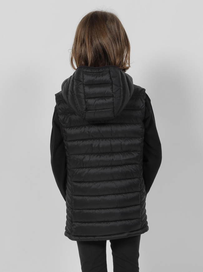 Doudoune sans manches terry noir fille - Teddy Smith