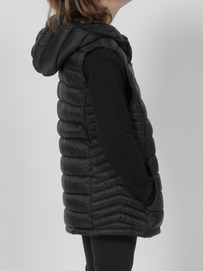 Doudoune sans manches terry noir fille - Teddy Smith