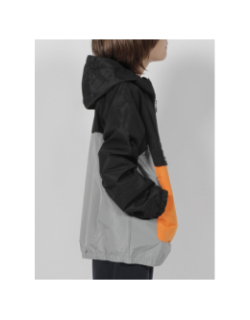 Veste imperméable col zippé nata noir/orange enfant - Ellesse