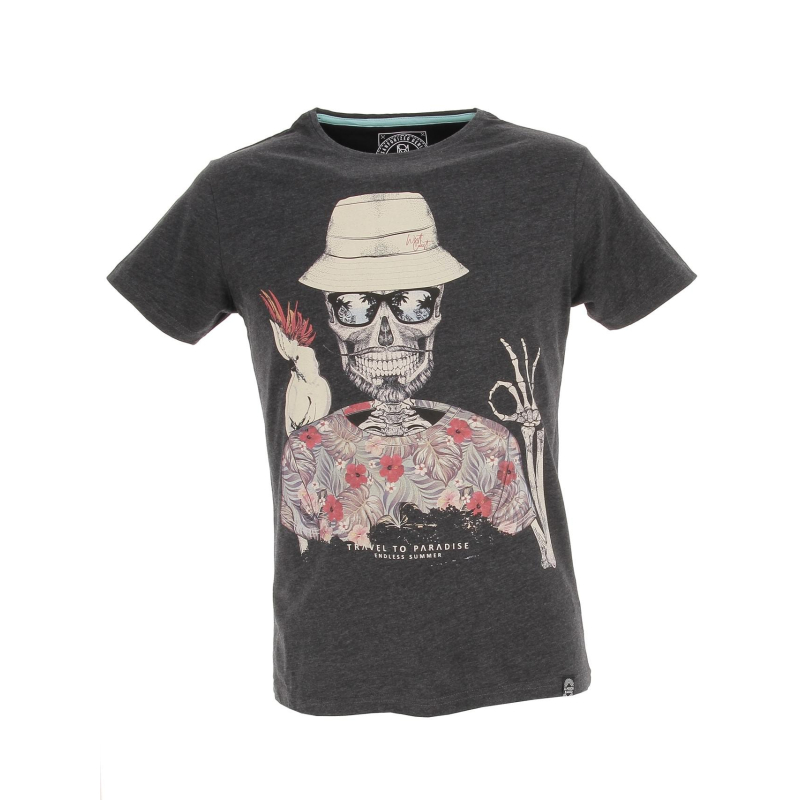 T-shirt modesto skull gris homme - La Maison Blaggio