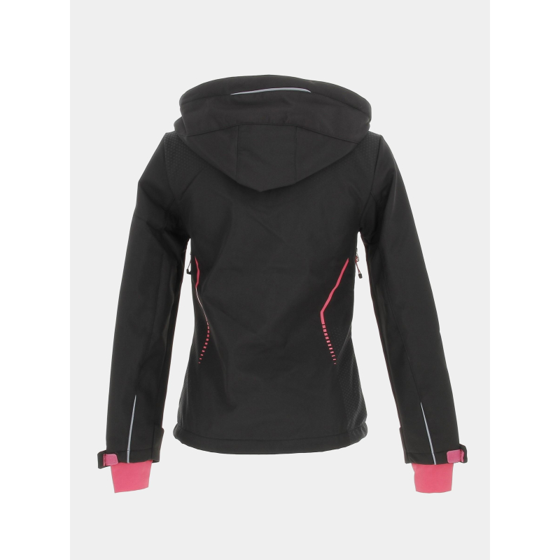 Veste Softshell Aulp Pour Homme – Coupe Technique, Manches Longues, Fermeture Zippée – Noir, Taille L