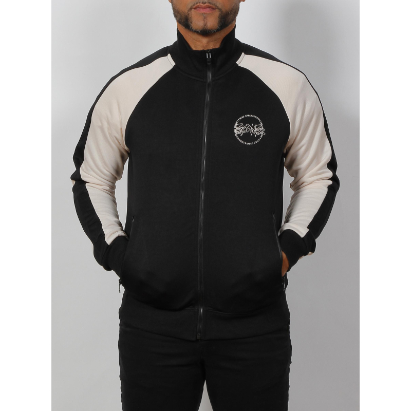 Veste sweat à empiècement noir homme - Project X Paris