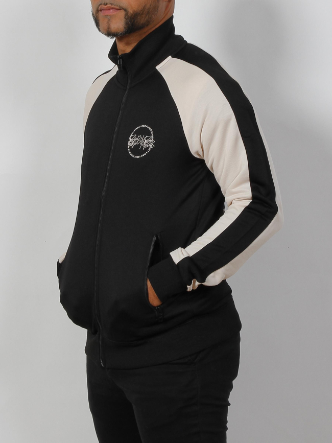 Veste sweat à empiècement noir homme - Project X Paris